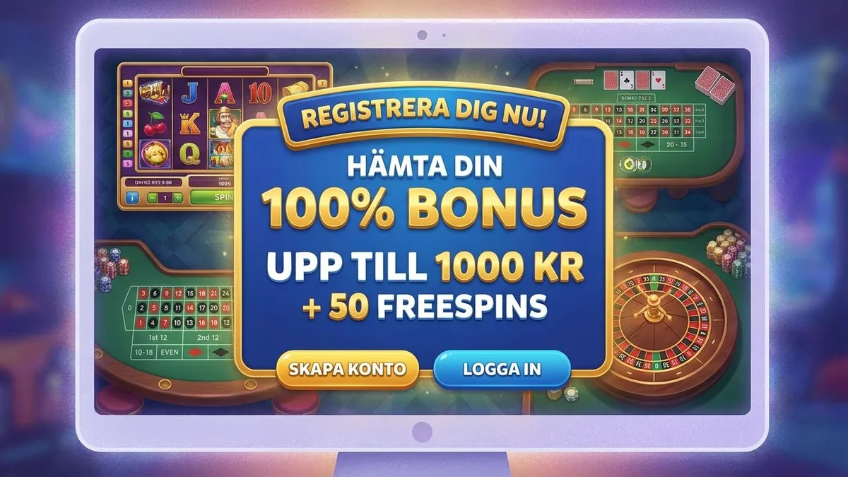 Registrera dig med bonus
